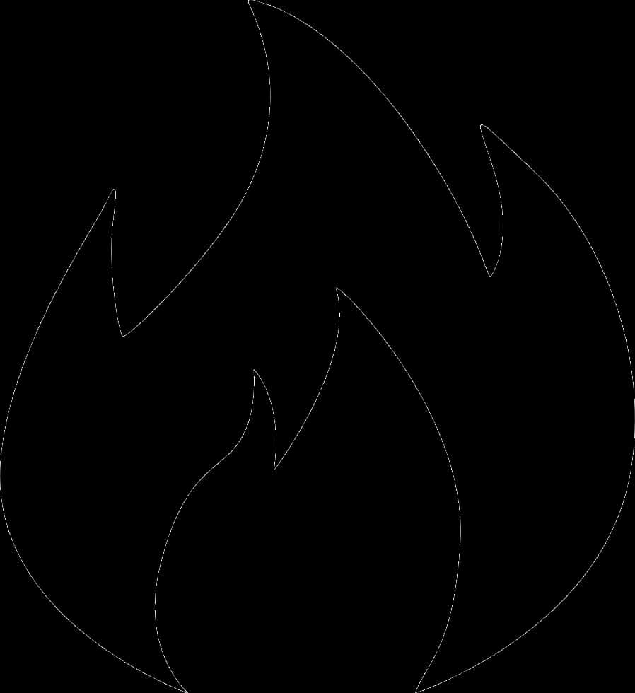 Flame Silhouette Graphic PNG
