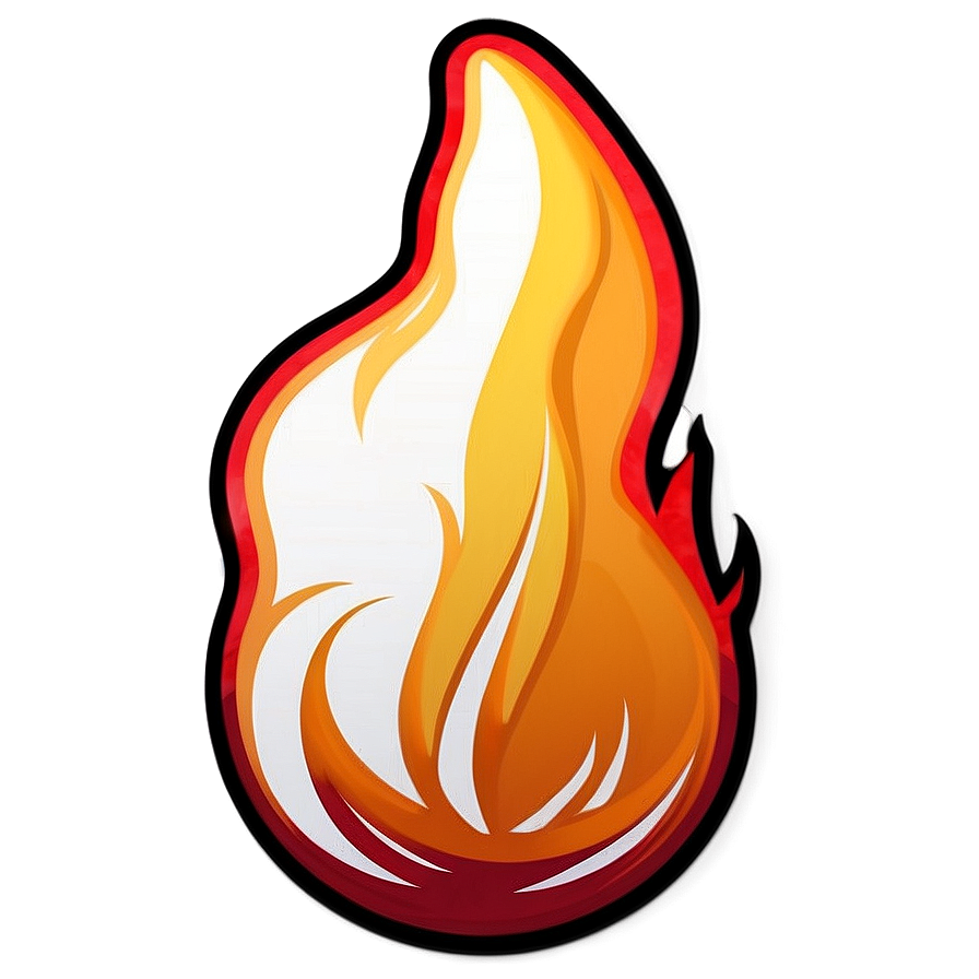 Download Flame Sticker Png Ujx | Wallpapers.com