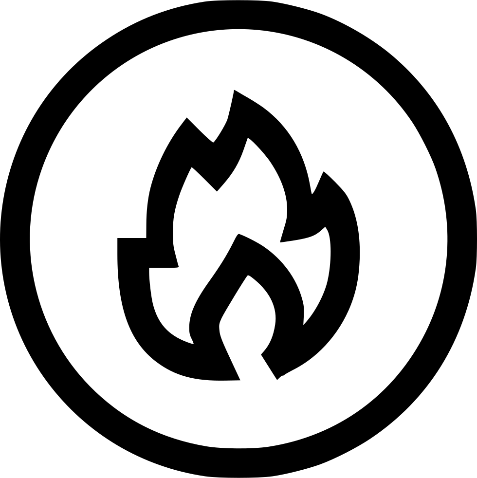 Flame Symbol Graphic PNG