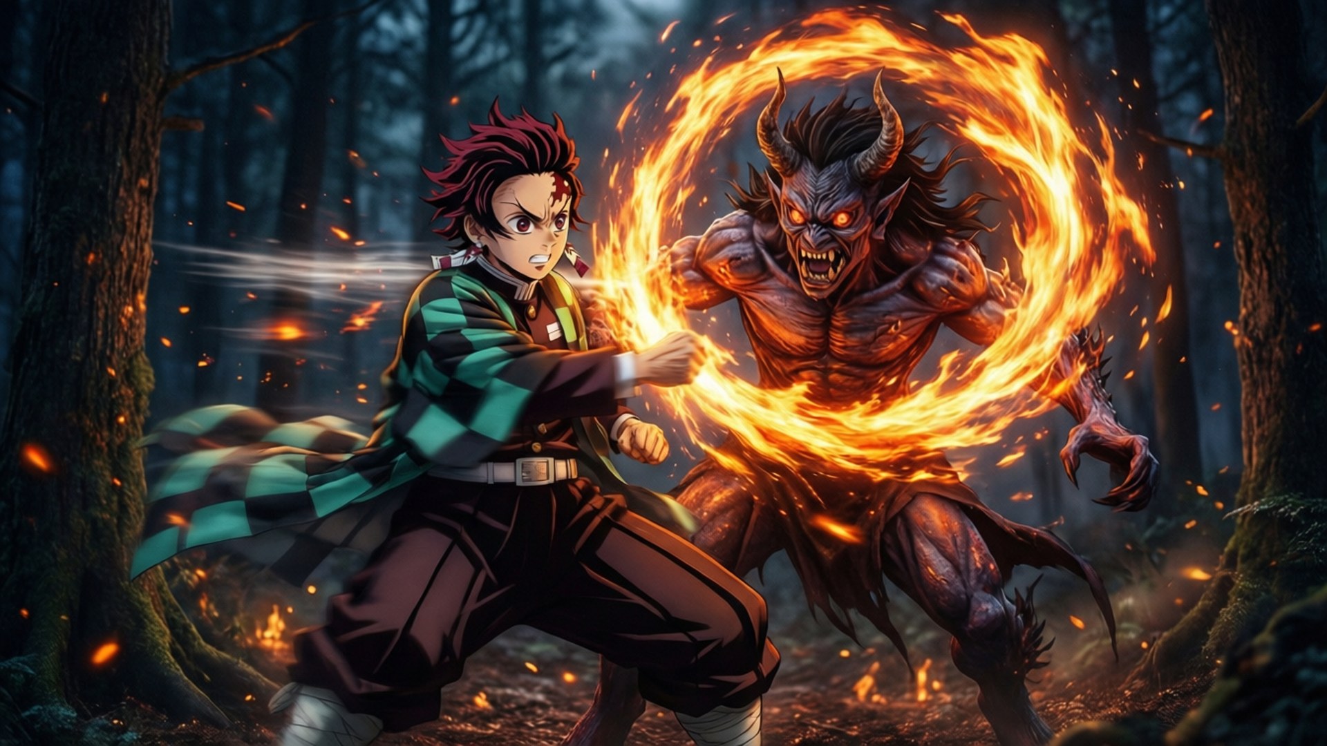 Api vs Kegelapan Wallpaper