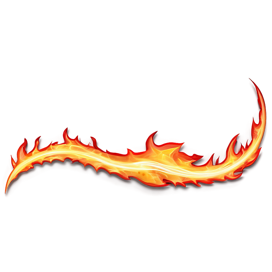 Flame Wave Border Png 6 PNG