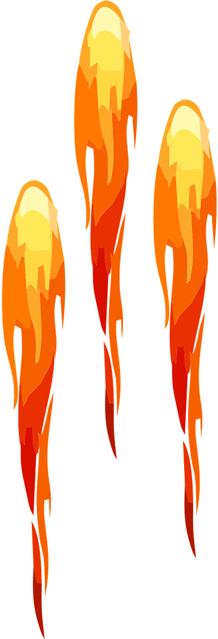 Flame_ Trio_ Vector_ Art PNG