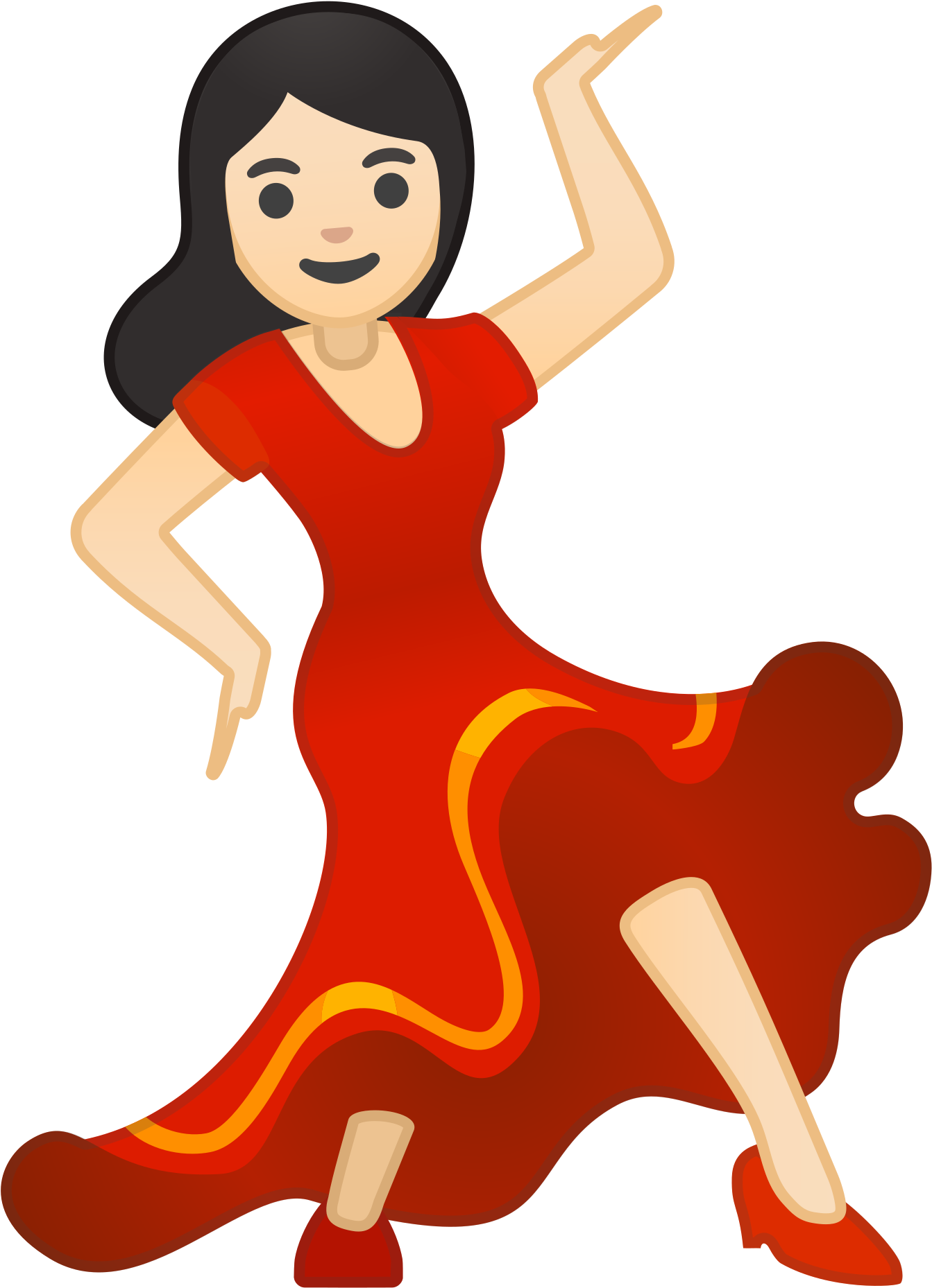 Flamenco Dancer Illustration PNG