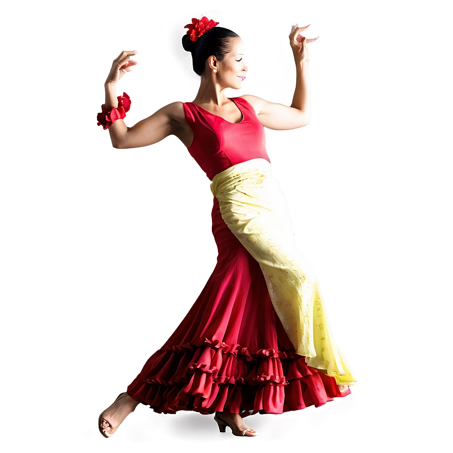 Flamenco Dancer In Action Png 06112024 PNG