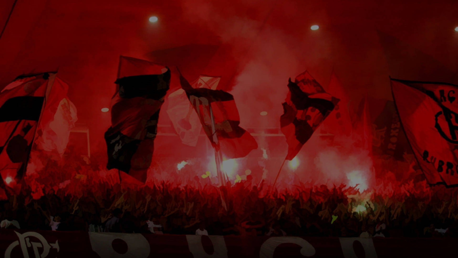 Bandiere Del Flamengo Fc Sfondo