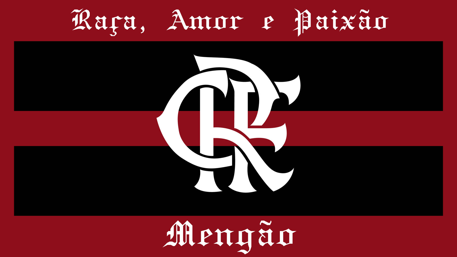 Flamengo Fc Red Black Poster