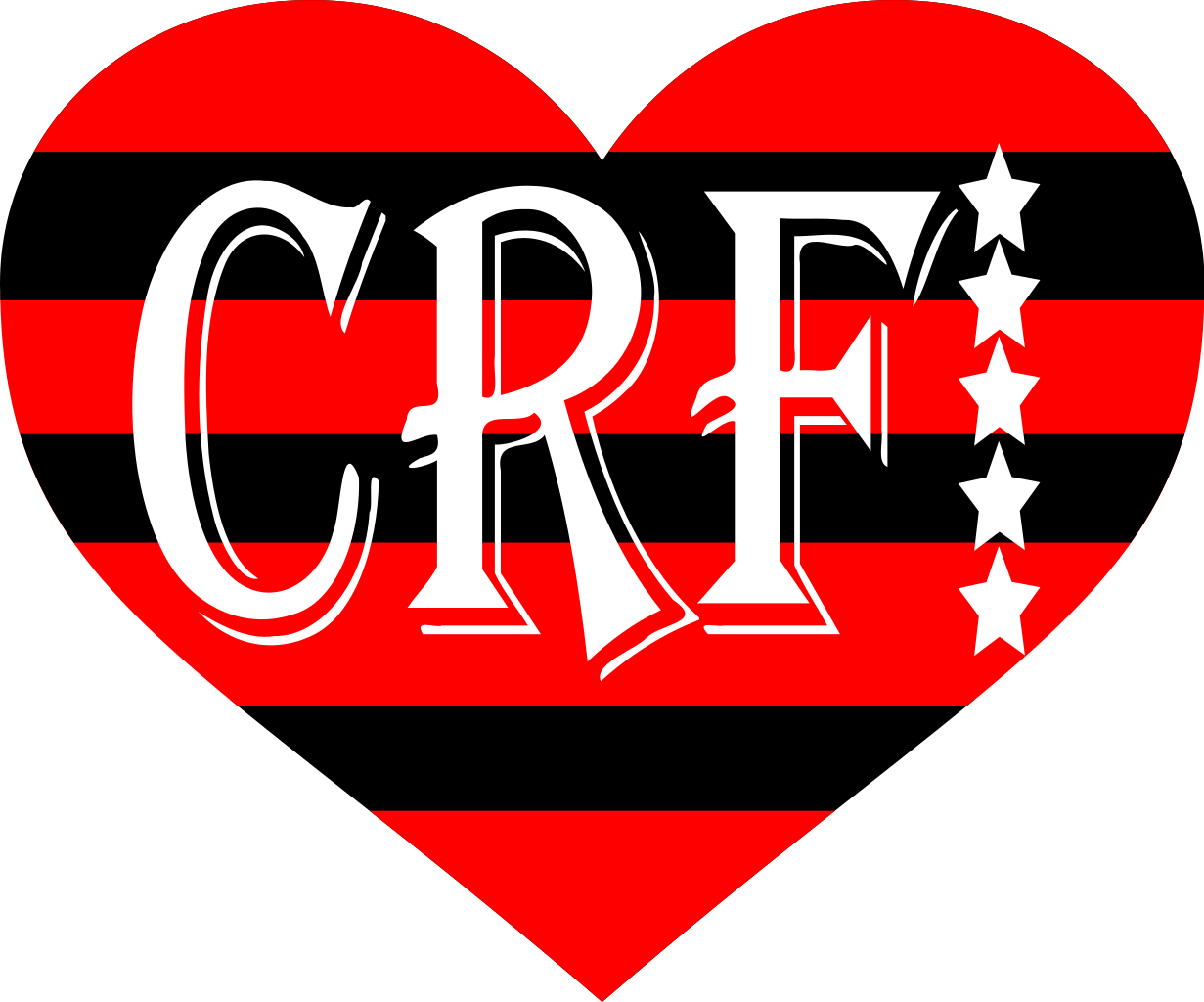 Flamengo Heart Crest PNG