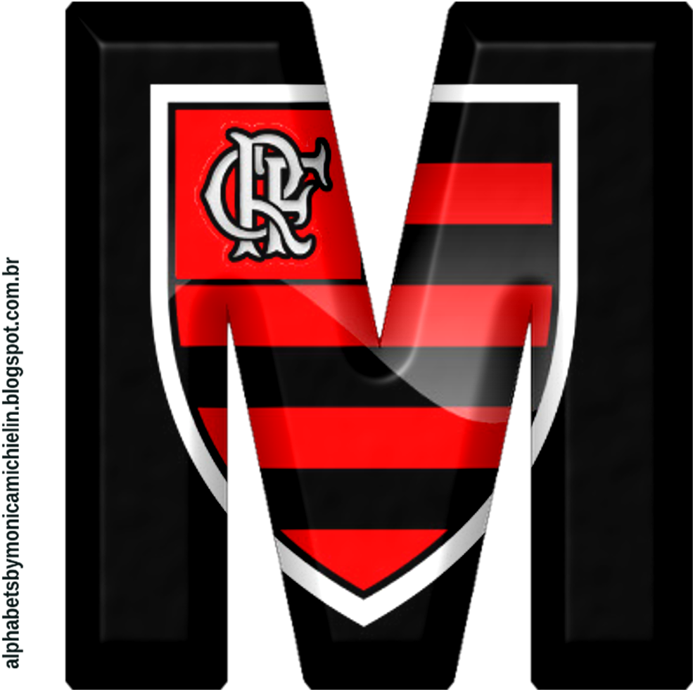 Flamengo Letter M Logo Design PNG