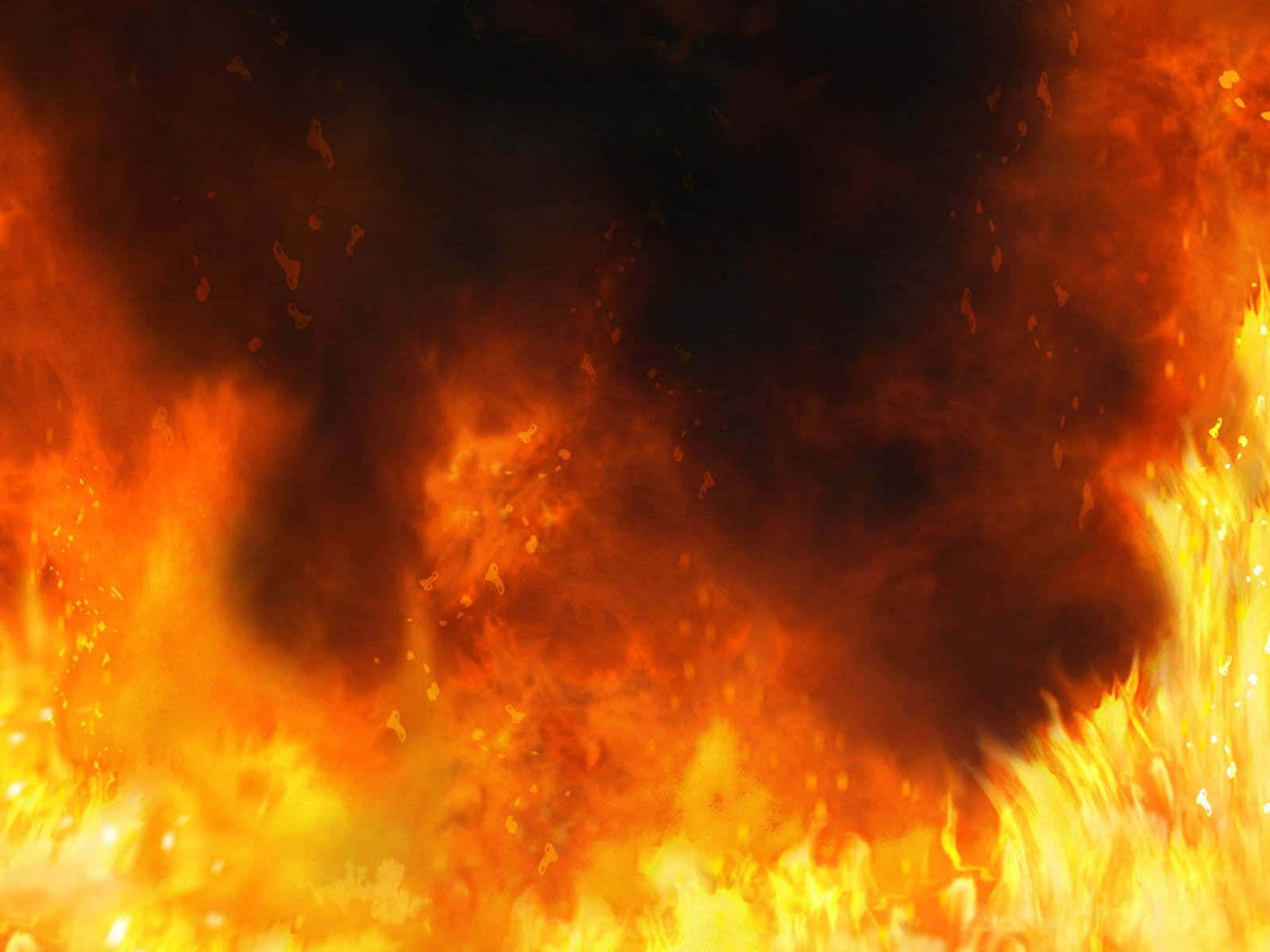 Anime Fire text flame burning hot lava explosion background. Stock