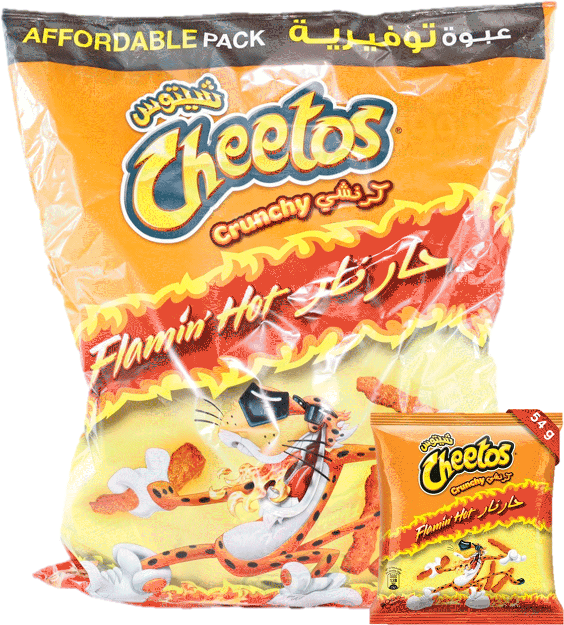Flamin Hot Cheetos Package PNG