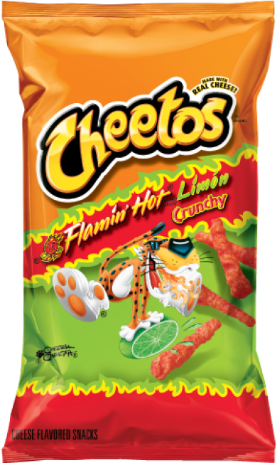 Flamin Hot Limon Cheetos Package PNG