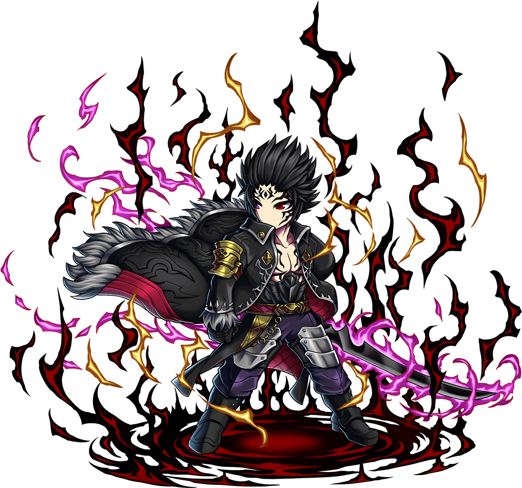 Flaming Anime Character Art PNG