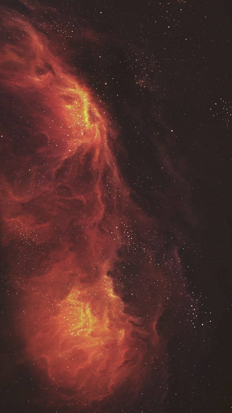 Flaming Astronomy Vsco Cover Wallpaper