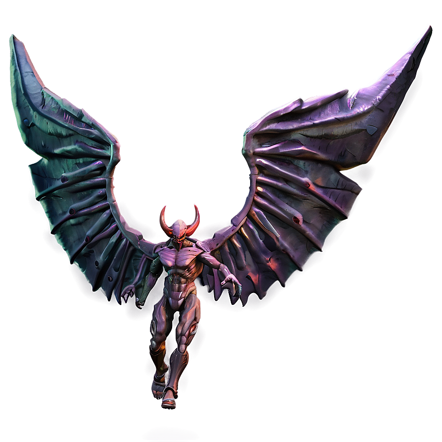 Flaming Demon Wings Png 06262024 PNG
