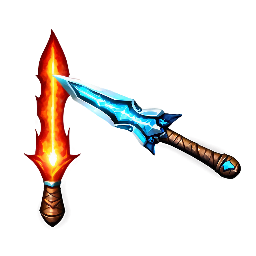 Flaming Diamond Sword Png Ntw PNG