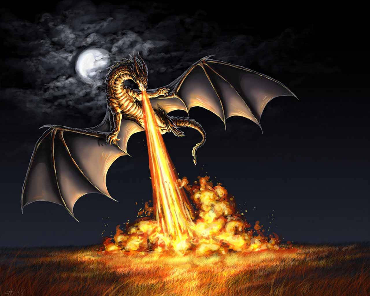 Flaming Earth Dragon