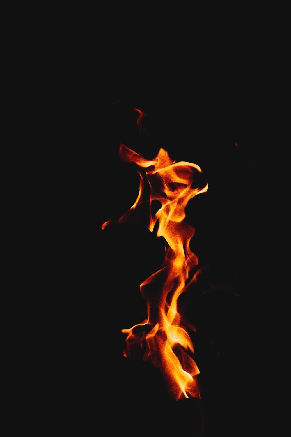 Flaming Fire Orange Phone Wallpaper
