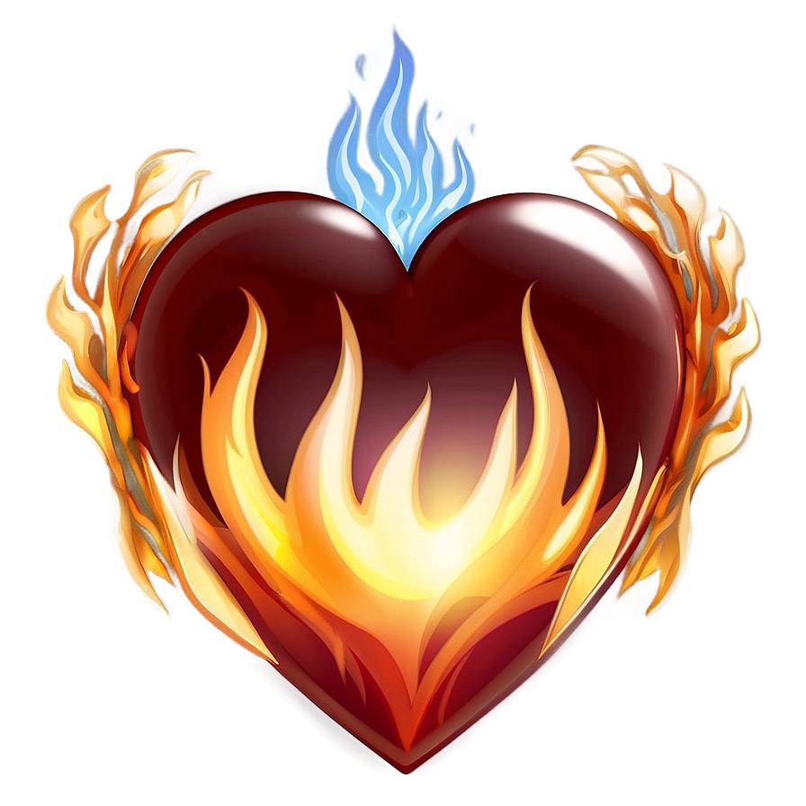 Flaming Heart Transparent Png 53 PNG