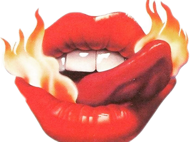 Flaming Lipsand Tongue Graphic PNG