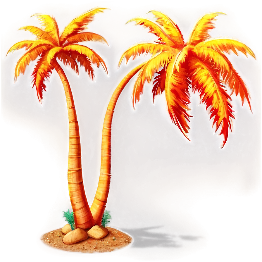 Flaming Palm Tree Png Nca PNG