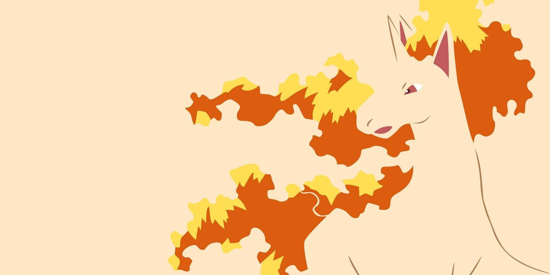 Flaming Rapidash Artwork Wallpaper