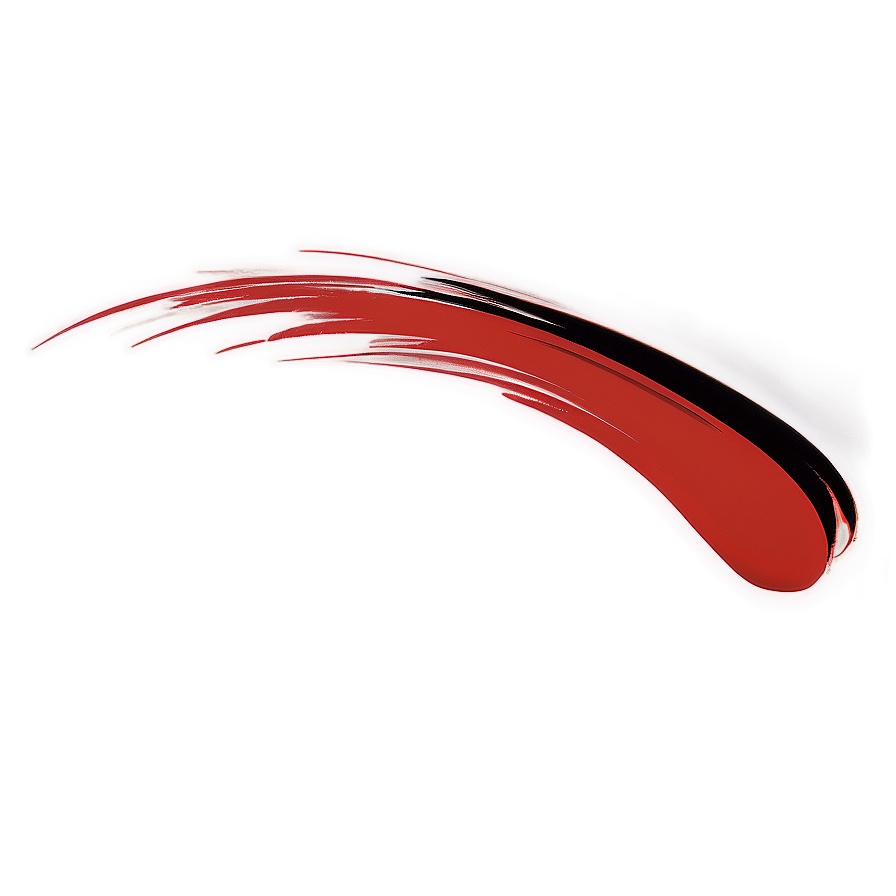 Flaming Red Brush Stroke Png 06262024 PNG