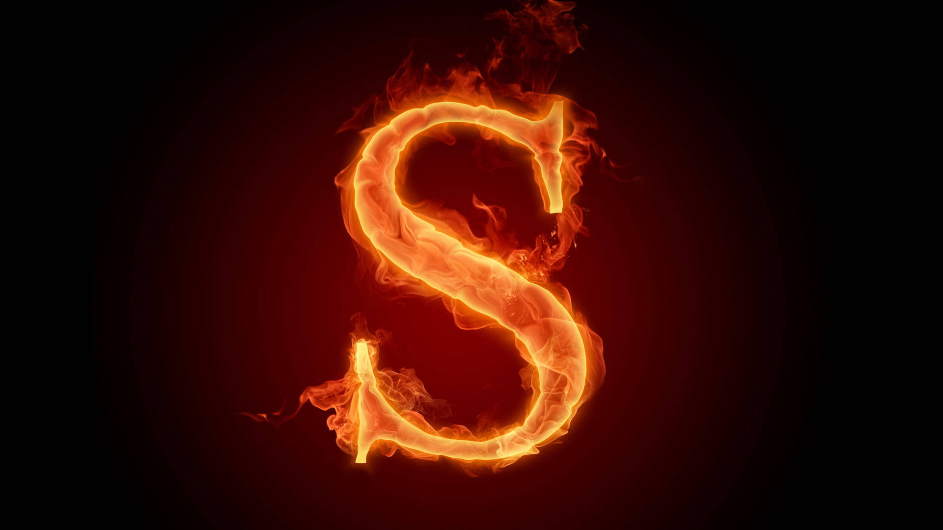 Flaming S Alphabet