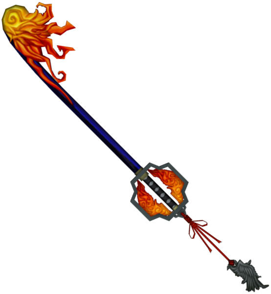 Flaming Spear Weapon Art PNG