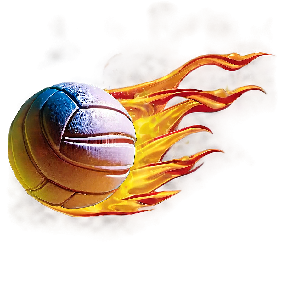 Flaming Water Polo Ball Png Fqb PNG