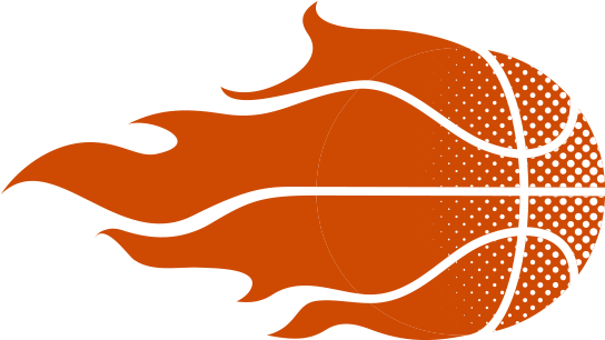 Flaming_ Basketball_ Logo PNG