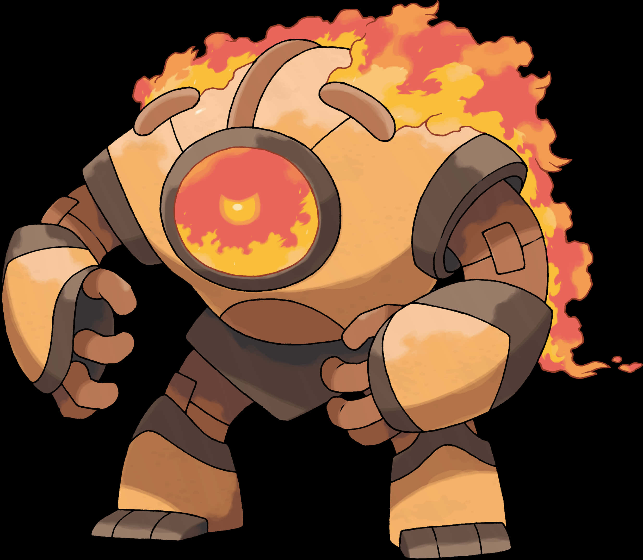 Download Flaming Legendary Pokemon Regirock