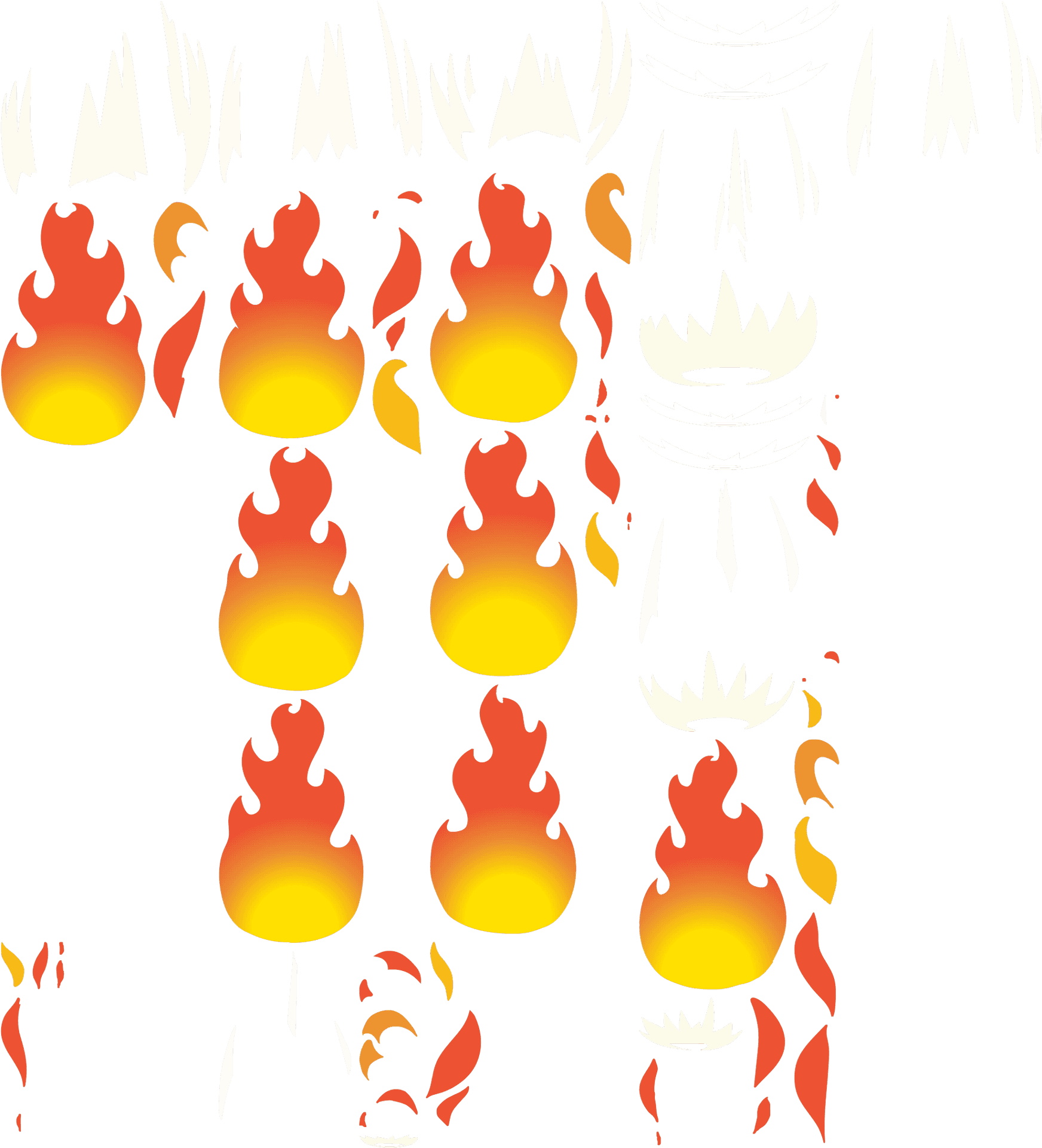 Flaming_ Meteors_ Pattern PNG