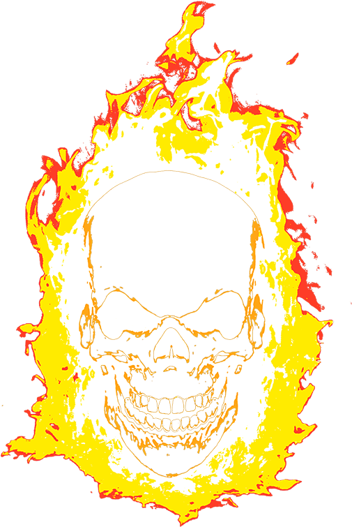 Flaming_ Skull_ Artwork PNG