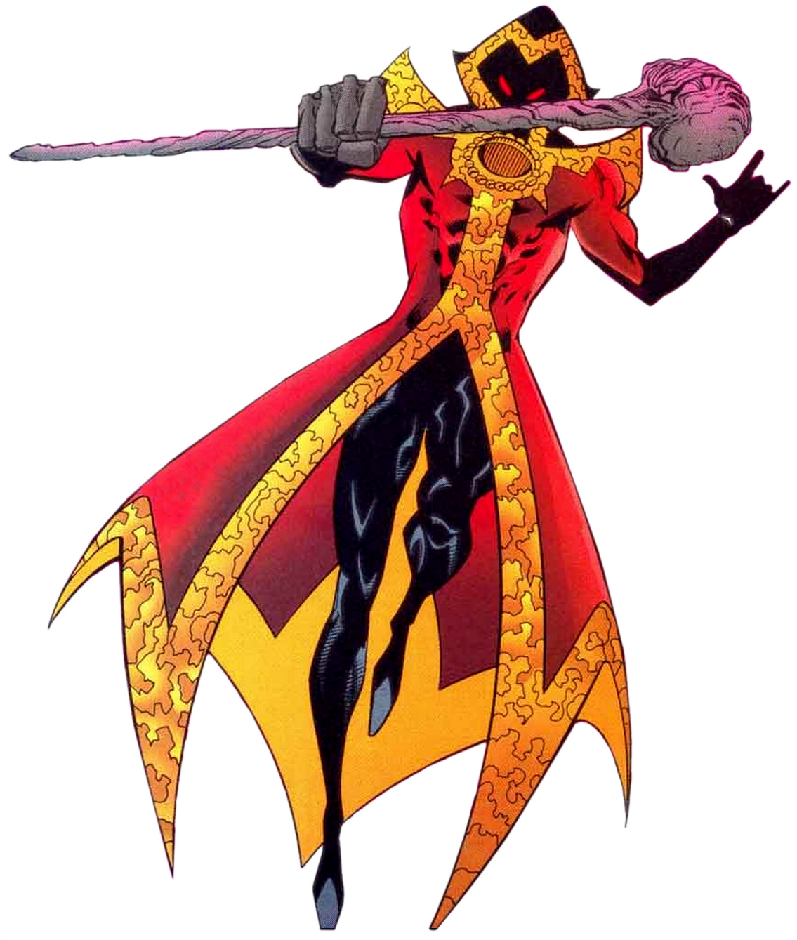 Flaming_ Sword_ Wielding_ Animated_ Character PNG