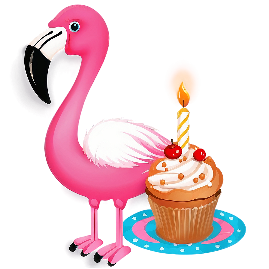 Flamingo Birthday Banner Png 05062024 PNG