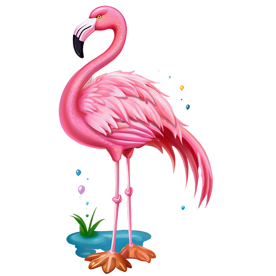 Flamingo Birthday Banner Png Jpw PNG