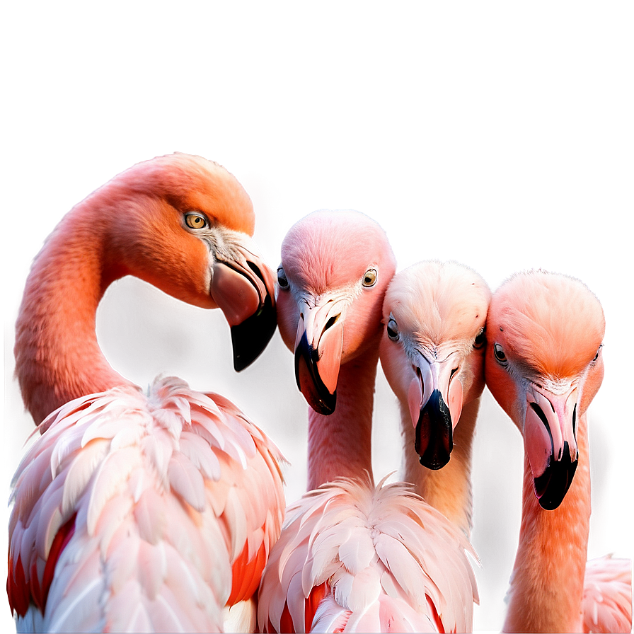 Flamingo Family Portrait Png 05062024 PNG