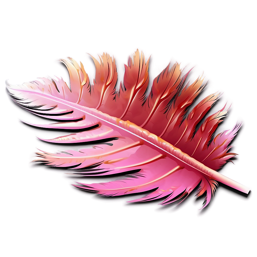 Flamingo Feather Detail Png 05042024 PNG