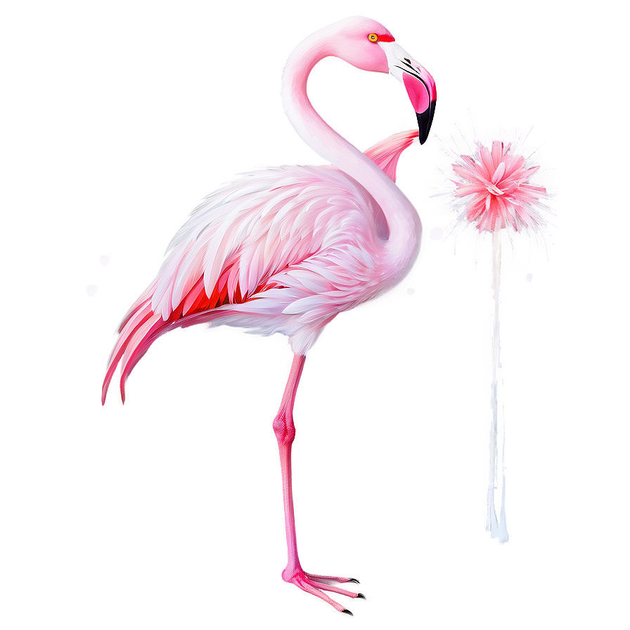 Flamingo Winter Wonderland Png 7 PNG