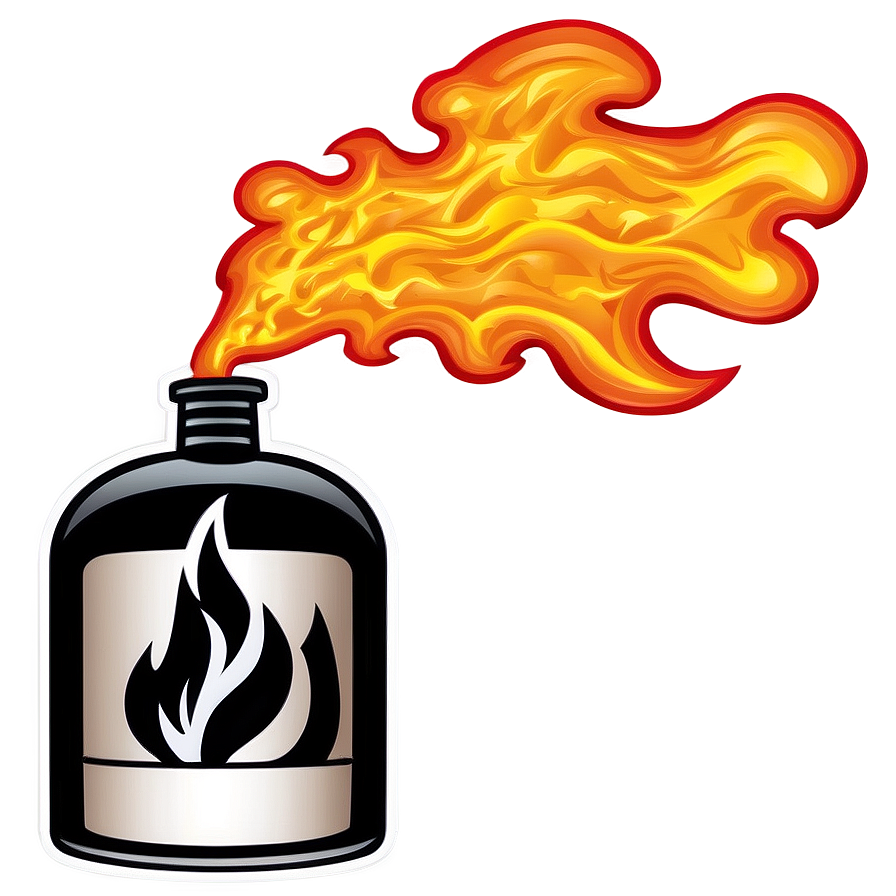 Flammable Gasoline Symbol Png 06132024 PNG