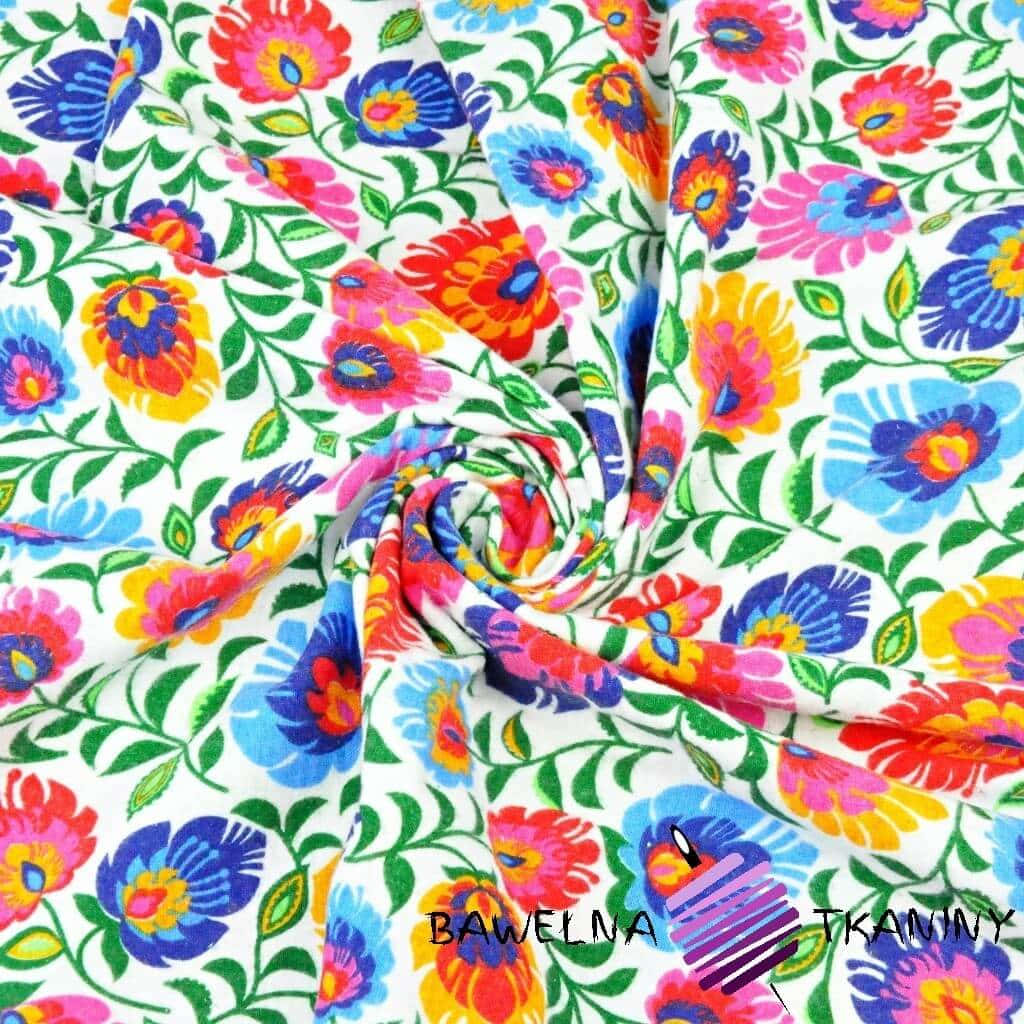 a colorful floral print fabric