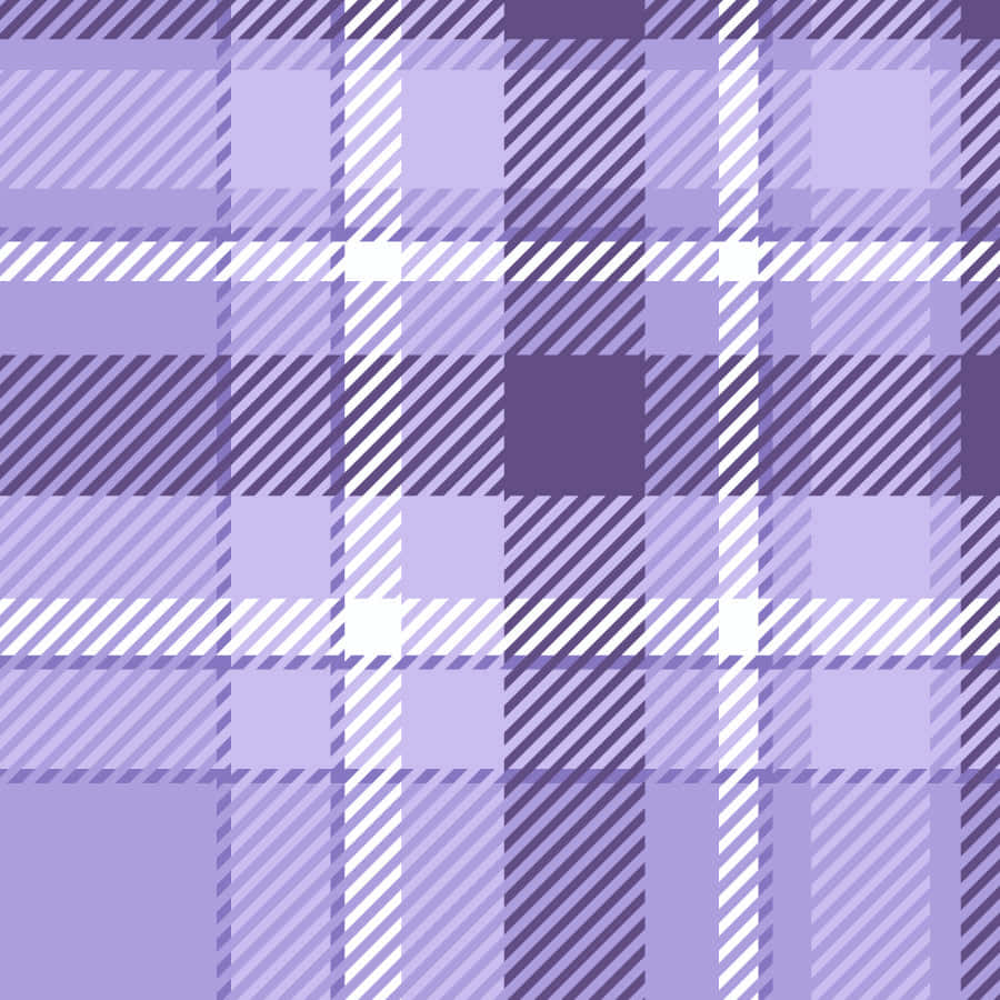 a plaid pattern in purple and white