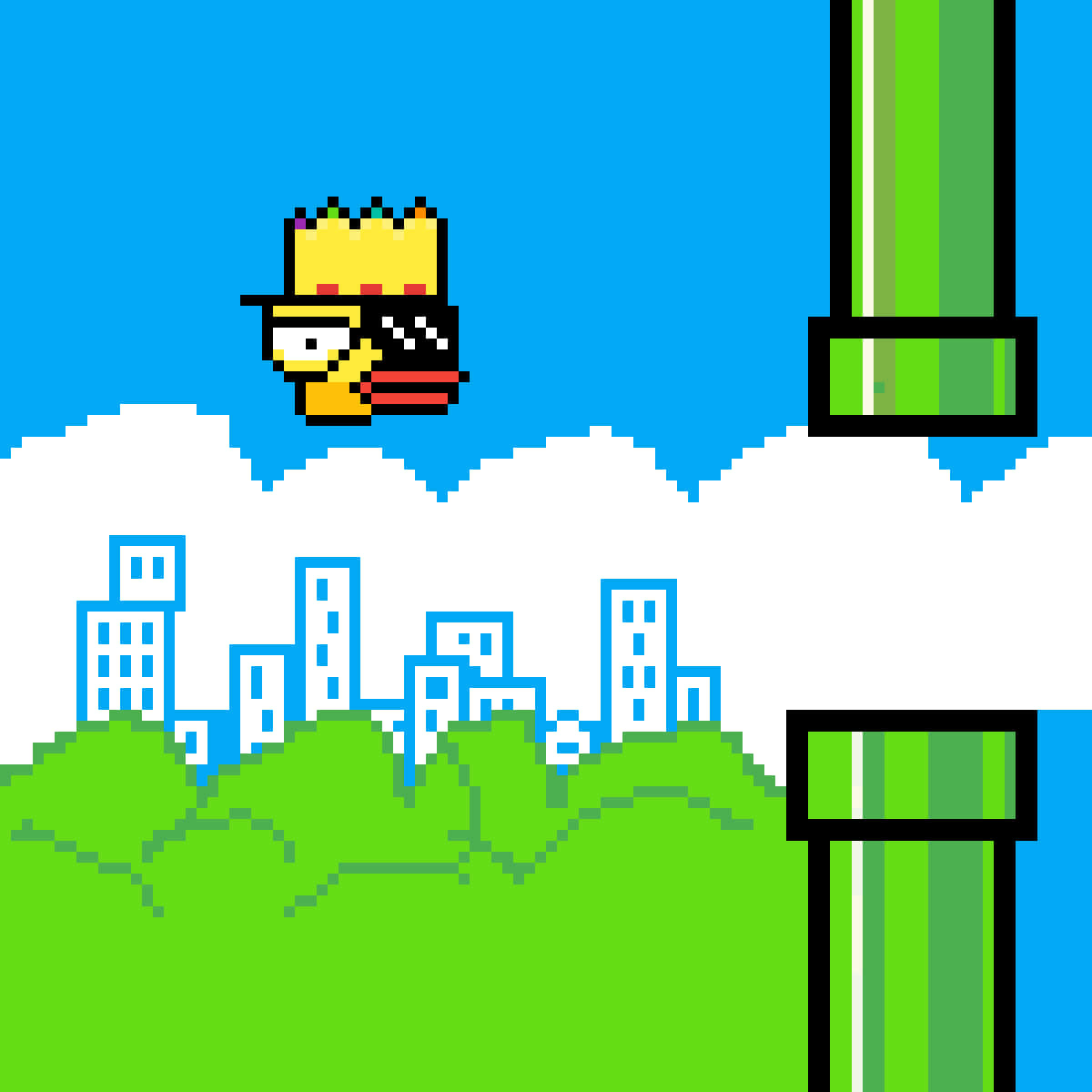 A Screenshot Of The Game 'flying Bird'