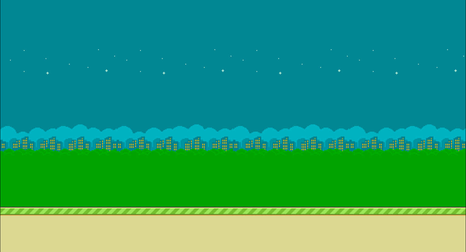 A Screenshot Of A Game With A Green Field And Trees