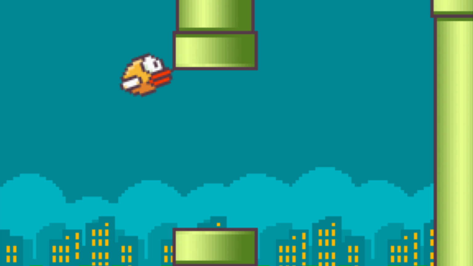 Screenshots of the Flappy Bird game.