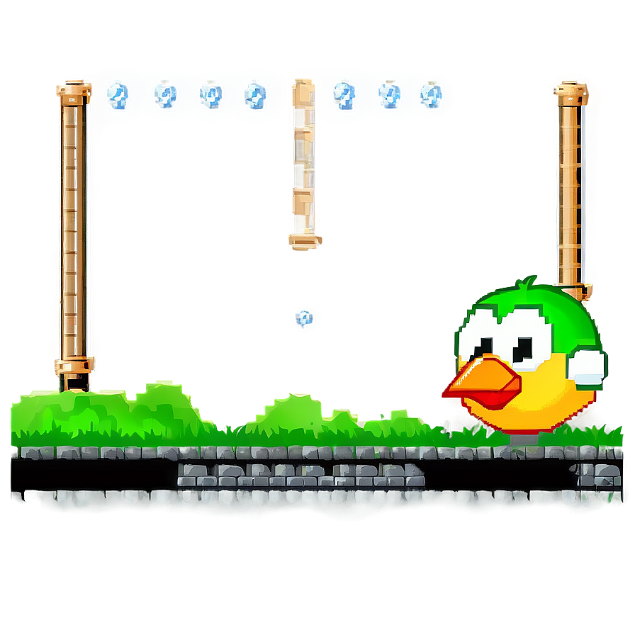 Download Flappy Bird Game Png Qao | Wallpapers.com