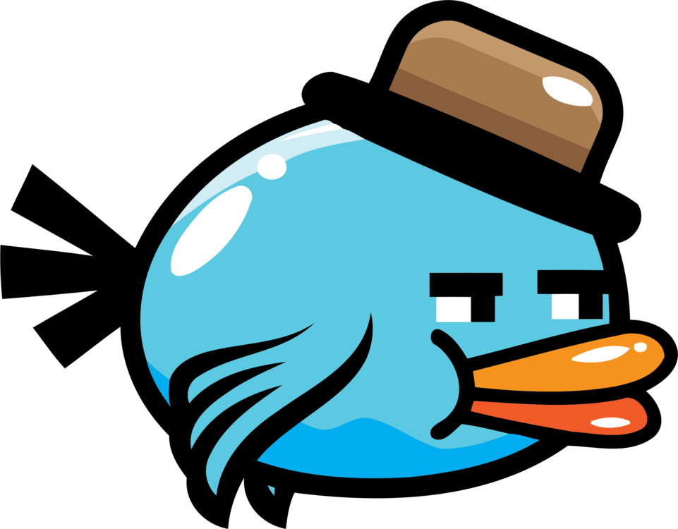 Flappy Bird_ Gentleman_ Character PNG