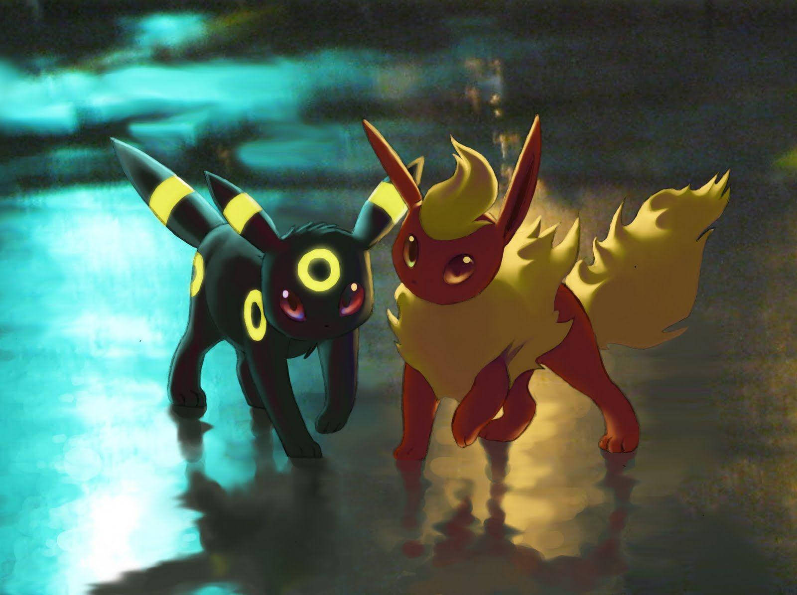 Flareon And Umbreon From Pokemon Wallpaper