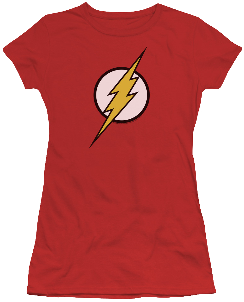 Flash Logo Red Tshirt PNG