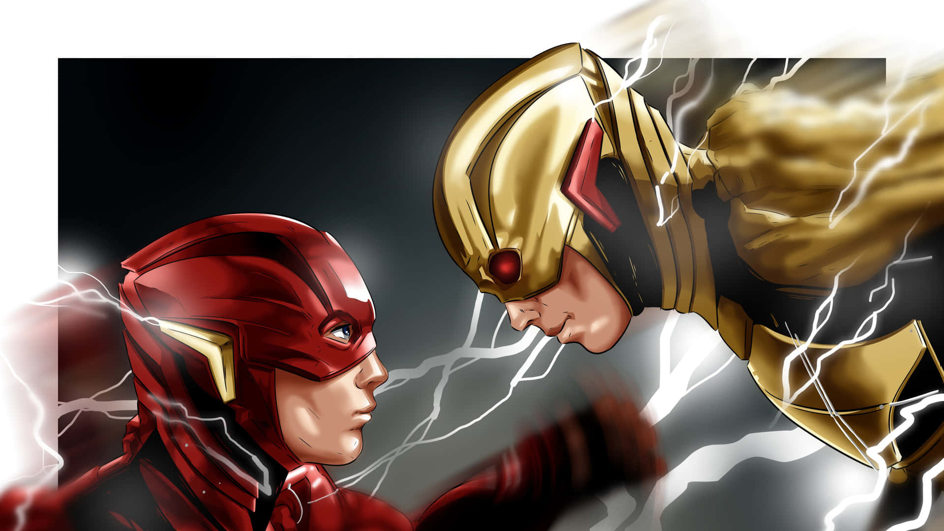 Flash_vs_ Reverse_ Flash_ Confrontation Wallpaper